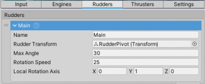 Rudder inspector. 