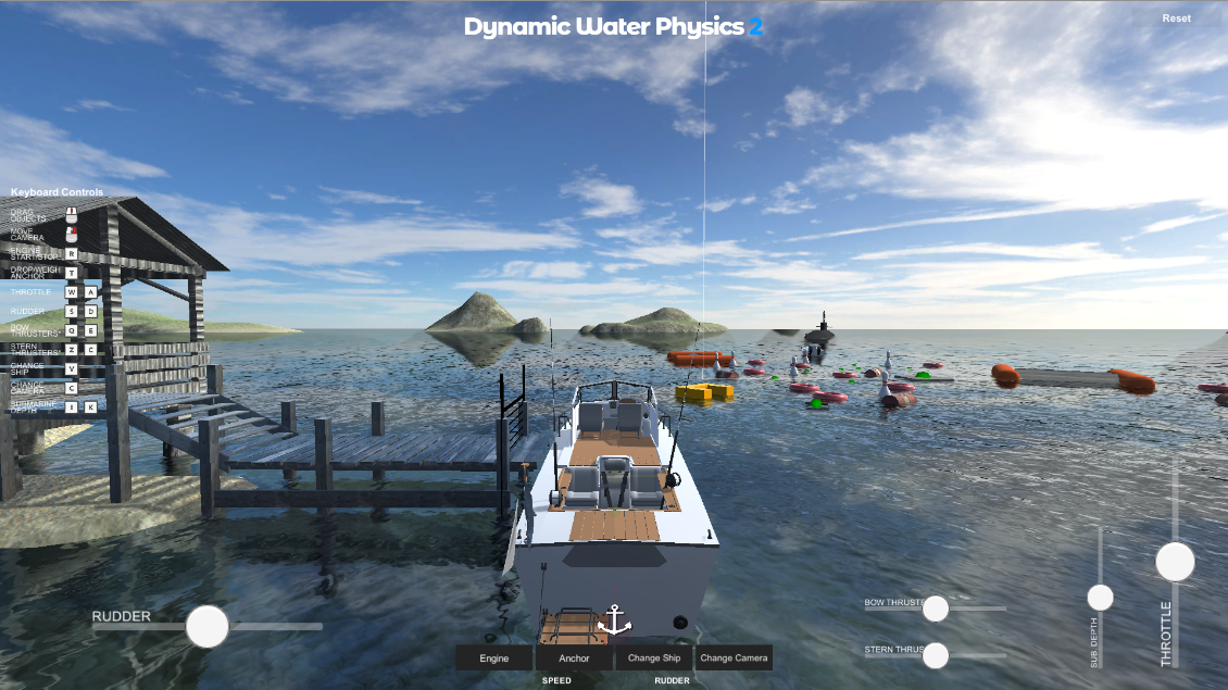 Screenshot of desktop demo for DWP2.